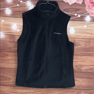 XL Columbia Fleece Zip Up Vest